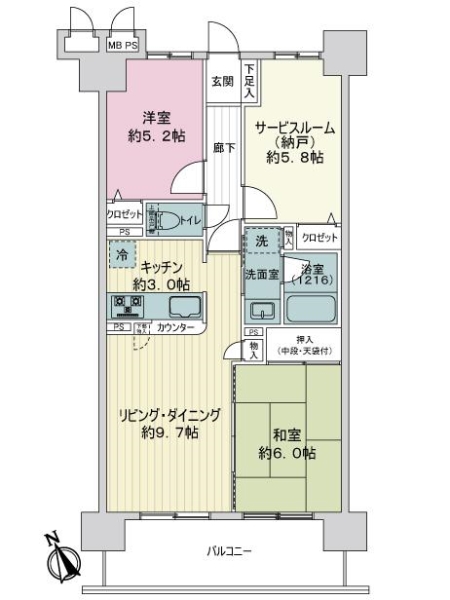 中古マンション 兵庫県明石市硯町２丁目 山陽電鉄本線西新町駅 1,980万円