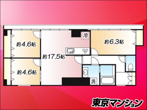 中古マンション 台東区根岸４丁目 JR山手線鶯谷駅 4,599万円