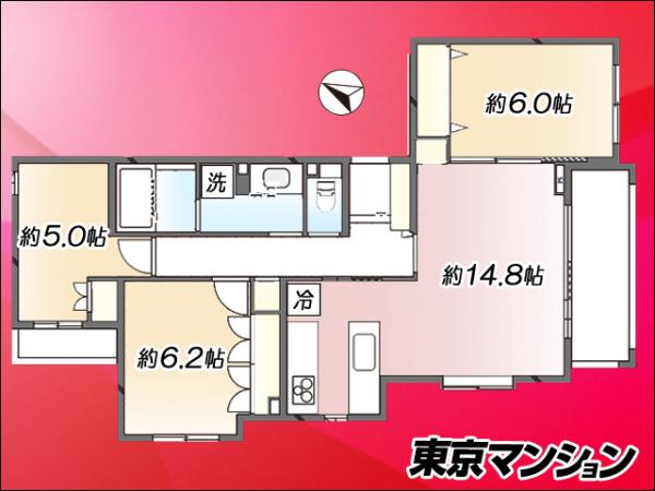中古マンション 練馬区下石神井４丁目10-19 西武新宿線上井草駅 5,380万円