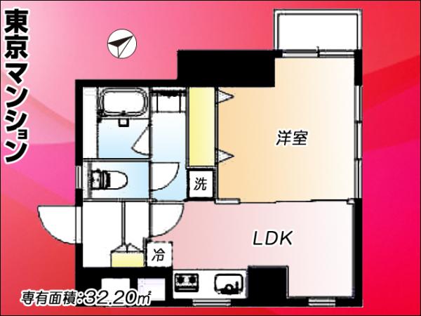 中古マンション 杉並区方南２丁目16-1 丸の内方南支線方南町駅 2,480万円