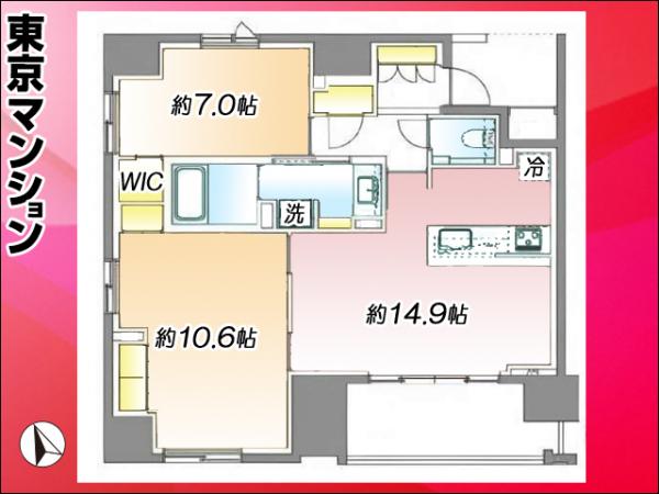 グランスイート八丁堀 間取り図