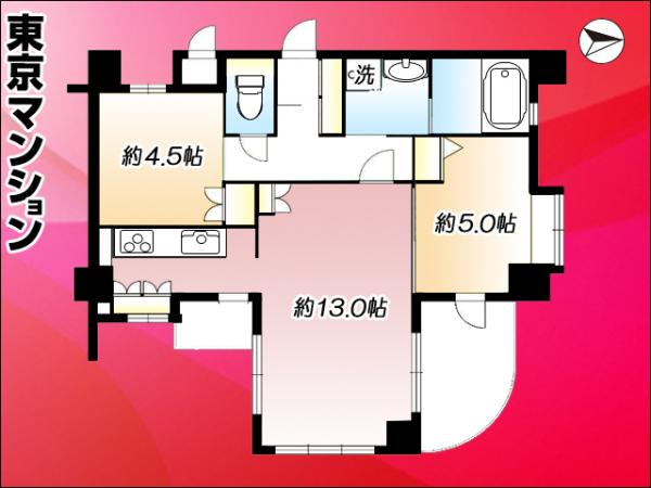 グランシティ目黒碑文谷 間取り図
