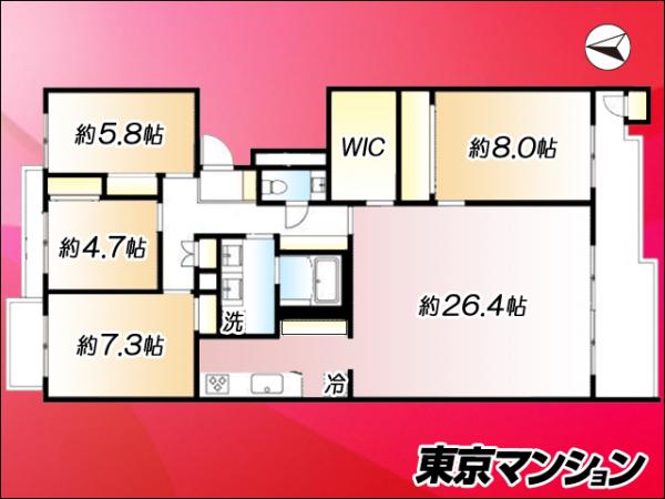 中古マンション 世田谷区弦巻４丁目 東急田園都市線桜新町駅 1億1,990万円