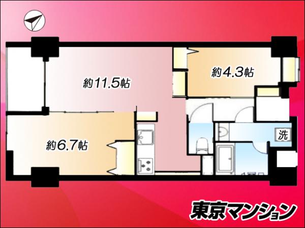 中古マンション 港区麻布十番３丁目7-10 南北線麻布十番駅 1億2,500万円