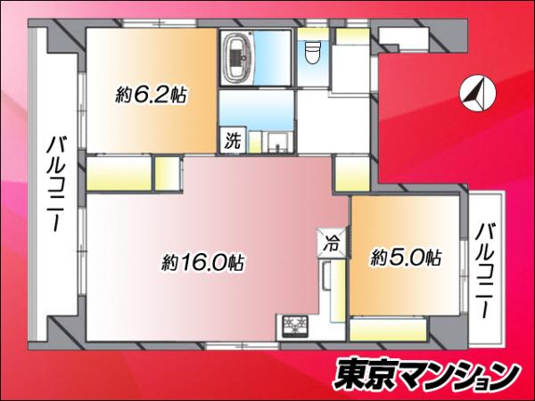 ライオンズマンション六義園 間取り図