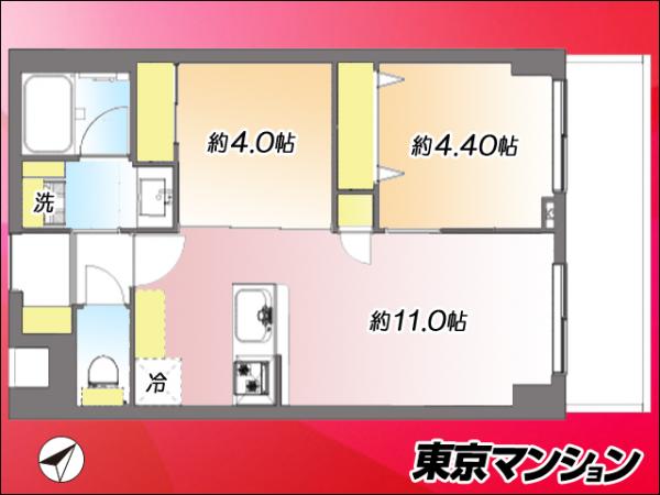 中古マンション 渋谷区笹塚２丁目30-9 京王線笹塚駅 5,299万円
