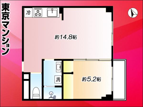 中古マンション 大田区北馬込１丁目16-7 東急大井町線荏原町駅 2,480万円