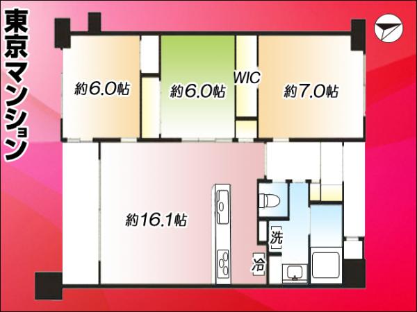 グランシティ練馬春日町 2 間取り図