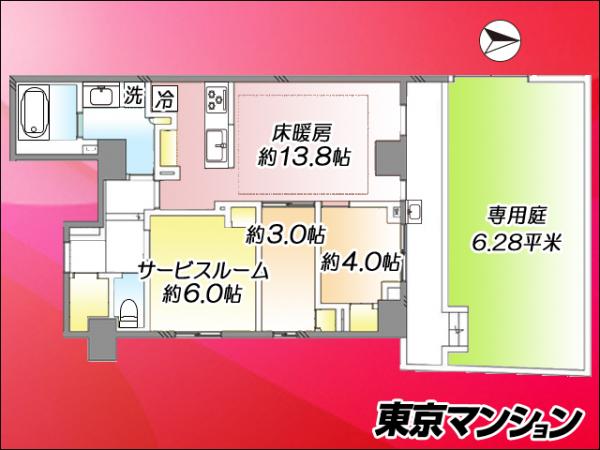オープンレジデンシア八幡山ステーションサイド 間取り図