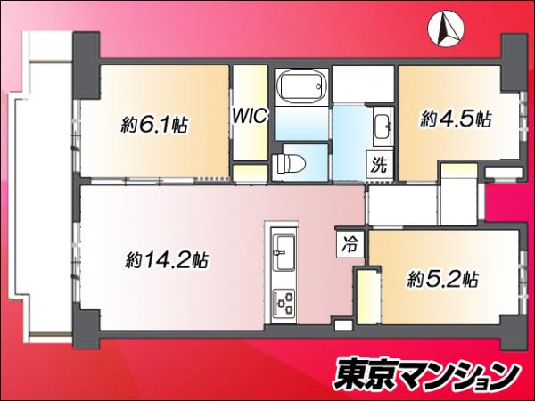 中古マンション 世田谷区上北沢５丁目 京王線八幡山駅 5,690万円