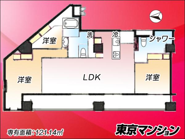 中古マンション 新宿区北新宿３丁目2-1 JR中央・総武線大久保駅 2億2,000万円