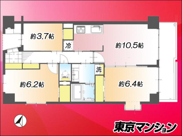 中古マンション 板橋区小豆沢２丁目33-6 都営三田線志村坂上駅 4,590万円