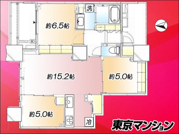 中古マンション 中央区晴海３丁目 都営大江戸線勝どき駅 1億7,300万円