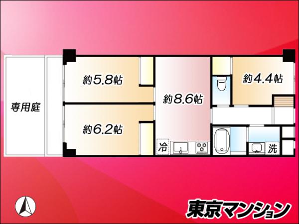 中古マンション 文京区小日向２丁目 有楽町線江戸川橋駅 6,690万円
