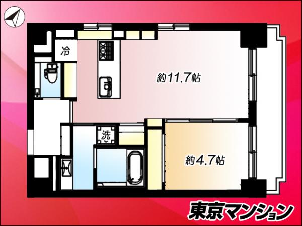 中古マンション 文京区音羽１丁目25-12 有楽町線江戸川橋駅 4,998万円