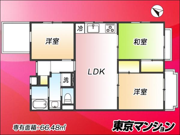 中古マンション 目黒区柿の木坂３丁目8-17 東急東横線都立大学駅 4,698万円