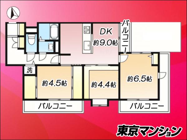 中古マンション 練馬区石神井町５丁目3-15 西武池袋線石神井公園駅 3,980万円