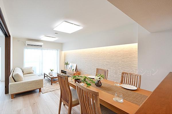 メガロン仲六郷 リビング