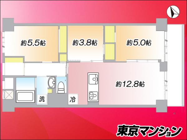 中古マンション 江戸川区西葛西６丁目 東西線西葛西駅 4,080万円