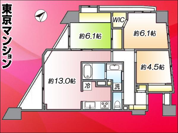 中古マンション 板橋区熊野町13-8 東武東上線大山駅 5,880万円