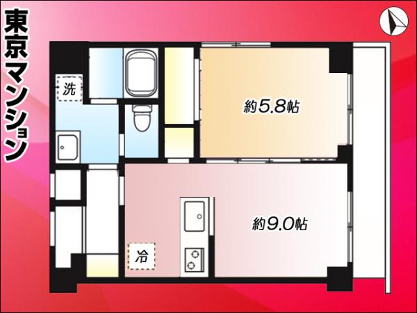 ソレイユ高島平1 間取り図