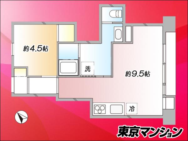 中古マンション 新宿区西新宿４丁目 都営大江戸線西新宿五丁目駅 3,580万円