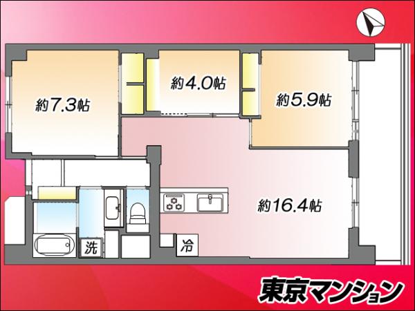 中古マンション 足立区千住東２丁目 千代田線北千住駅 5,880万円