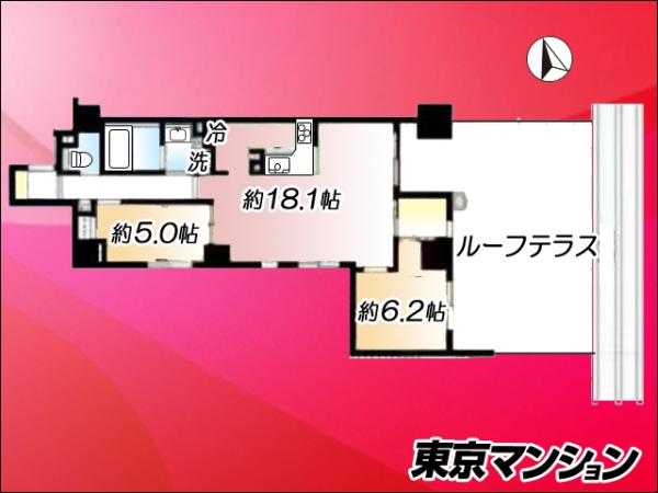 ＴＨＥパームス高田馬場四丁目 間取り図