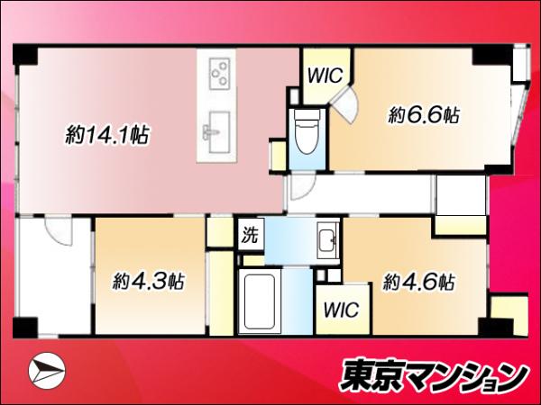 中古マンション 板橋区成増３丁目3-3 東武東上線成増駅 6,880万円