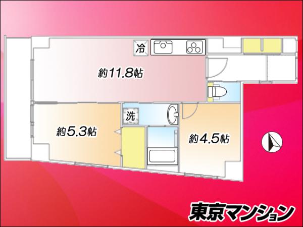 中古マンション 台東区駒形１丁目 都営浅草線浅草駅 5,980万円