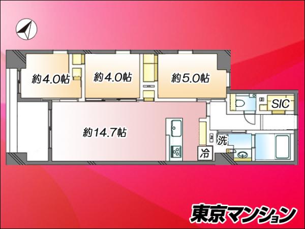 プレシス小岩駅前 間取り図
