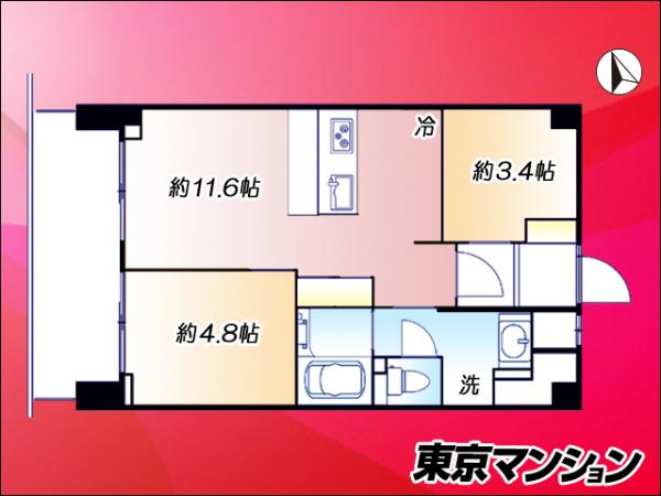 南青ハイツ 間取り図