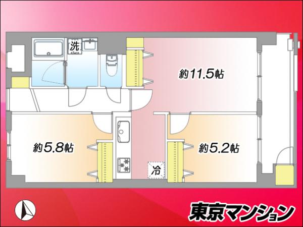 中古マンション 目黒区中央町２丁目 東急東横線学芸大学駅 7,199万円