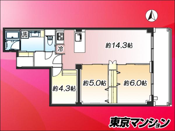 サンシティＪ棟 間取り図