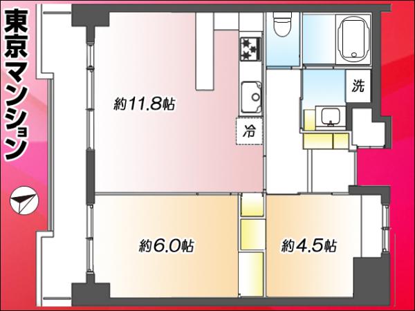 中古マンション 新宿区西早稲田３丁目 副都心線西早稲田駅 6,999万円