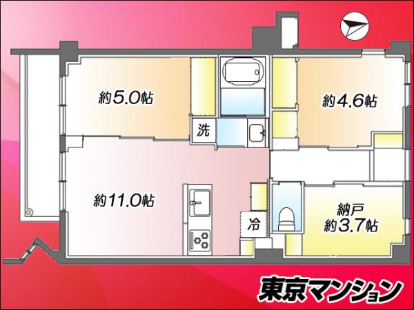中古マンション 中野区東中野１丁目 JR中央・総武線東中野駅 7,580万円
