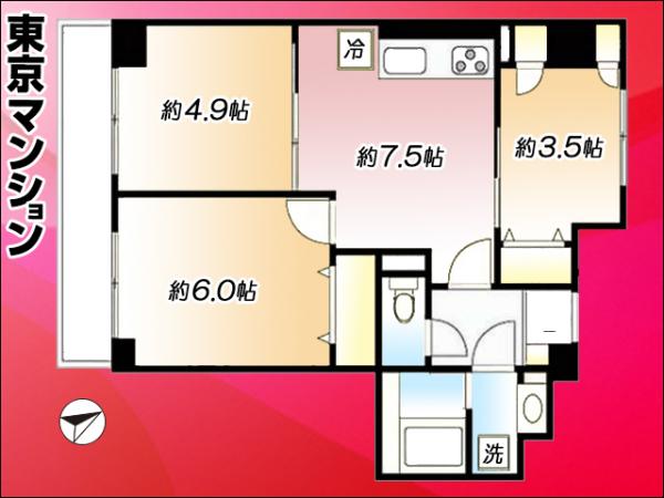 中古マンション 台東区千束３丁目29-11 日比谷線三ノ輪駅 4,080万円