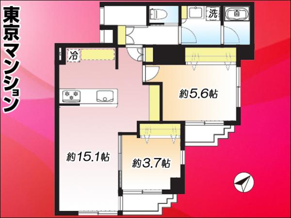 中古マンション 板橋区板橋３丁目 都営三田線板橋区役所前駅 4,380万円