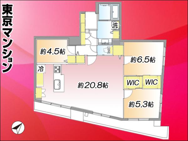 モナーク根岸 間取り図