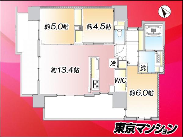ライオンズ鶯谷マークスフォート　９Ｆ 間取り図