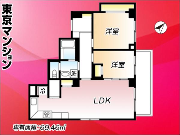 中古マンション 渋谷区元代々木町51-24 小田急線代々木八幡駅 8,190万円