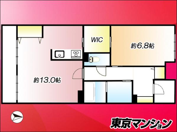 はなみずき通り北六番館 間取り図