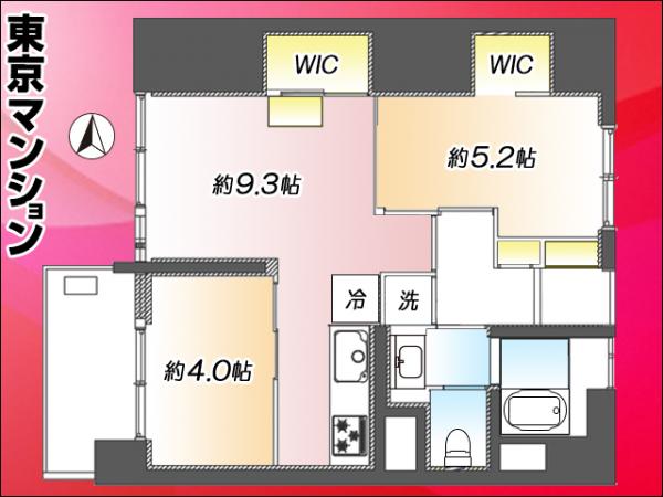高田馬場住宅 間取り図