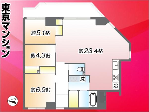 中古マンション 世田谷区桜丘４丁目26-10 小田急線千歳船橋駅 8,180万円
