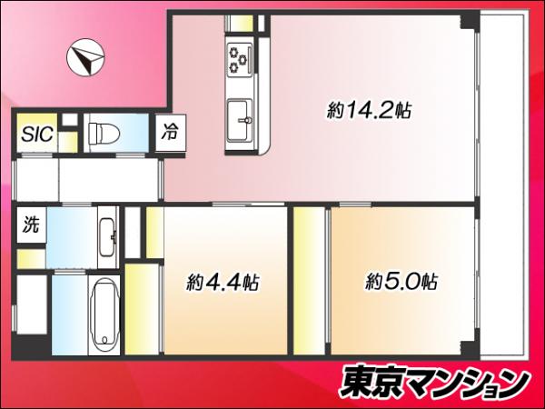 中古マンション 豊島区西池袋３丁目9-3 JR山手線池袋駅 6,800万円