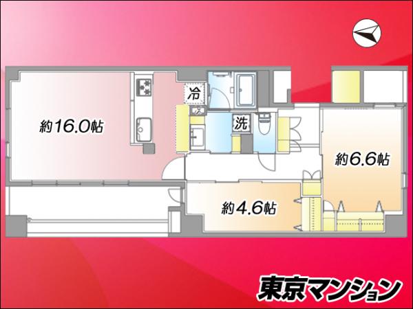 アトラス江戸川アパートメント 間取り図
