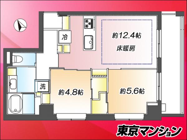 富ケ谷セントラル 間取り図