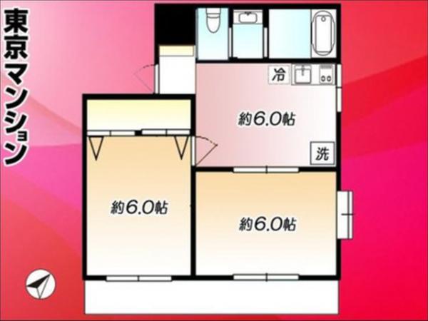 スカイハイツ広沢 間取り図