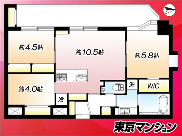 センチュリー調布 間取り図
