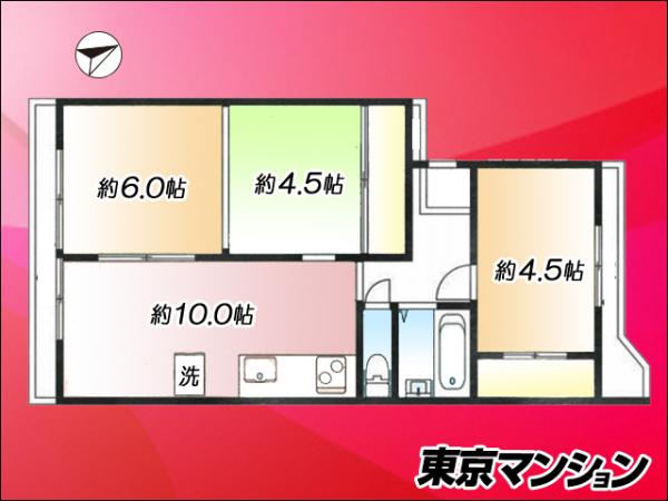 シャロン・ド・成城 間取り図